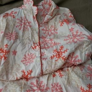 Victoria secret flannel pjs set